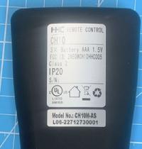 HHC MOTOSLEEP CH10 HAND WAND LABEL