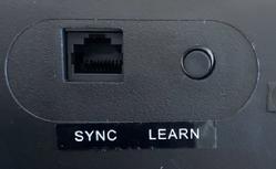 SYNC PORT AND LEARN BUTTON